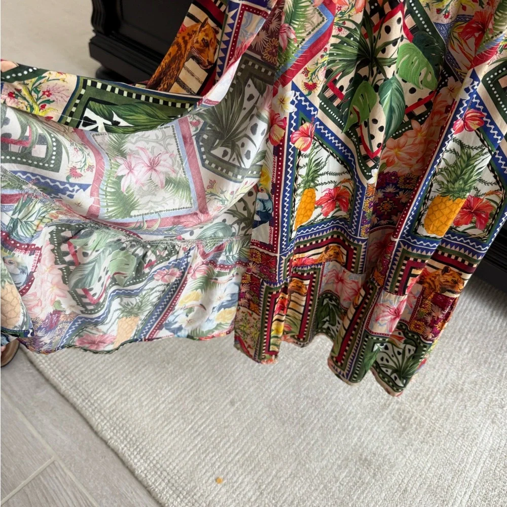 Tropical Patchwork Maxi Dress - Picture 4 of 6